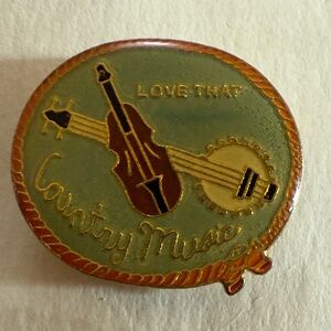 Vintage Country Music Enamel Pin